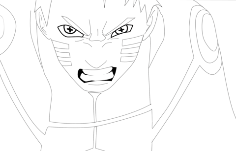 Naruto Hokage Coloring Page